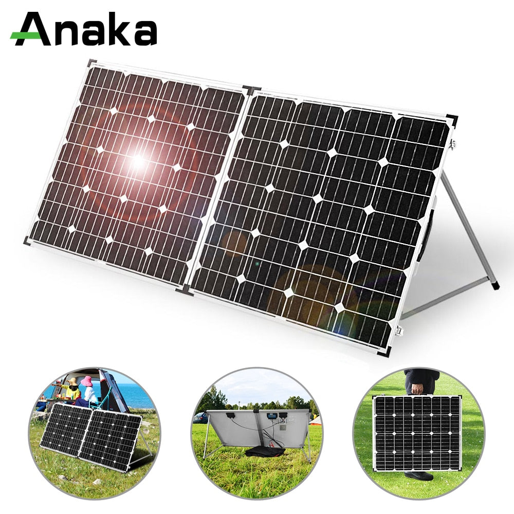 Anaka 100W 12V Solar panel China Solar battery Waterproof Solar Kits Panel Solar For Home/Caravan Solar Cell For Travel Camping