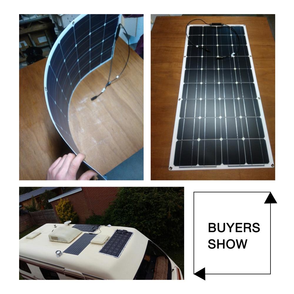 Dokio 18V/16V 100W 200W Flexible Monocrystalline Solar Panel Charge 12V Battery For Car/Boat/ Home Waterproof Solar Panel China