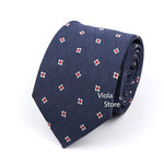 Classic Plaid Polyester Necktie 7cm Fashion Young Male Office Tie Party Daily Casual Suit Striped Cravat Top Men Gift Accessory