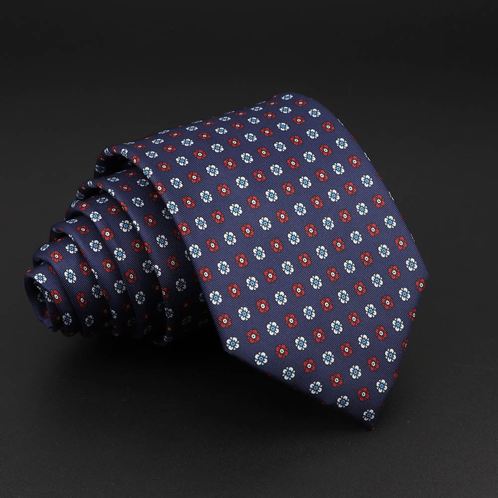Novelty Ties Men&#39;s Formal 7cm Soft Silk Necktie Paisley Floral Dots Business Wedding Neck Tie Gravatas Daily Wear Accessory Gift