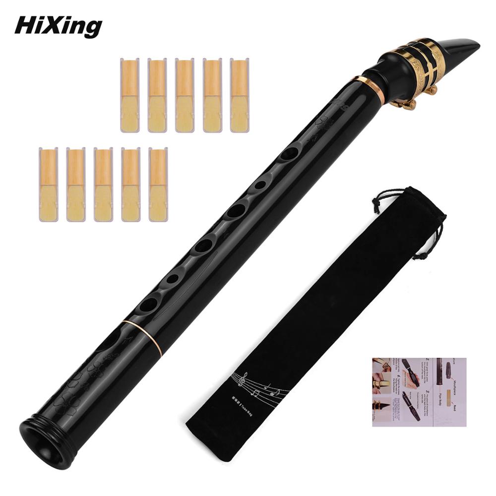 Black Saxophone Set Pocket Sax Mini Portable Saxophone Little Saxophone With Sax Reeds Carrying Bag Tooth Pastes for Beginners