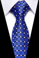 Luxury Wedding Ties 7.5cm Men&#39;s Classic Tie Silk Jacquard Woven Tie Set Business Necktie Accessories Men Necktie