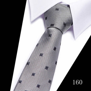 Classic 7cm Ties for Man Silk Tie Luxury Striped Plaid Checks Business Neck Tie for Men Suit Cravat Wedding Party Neckties