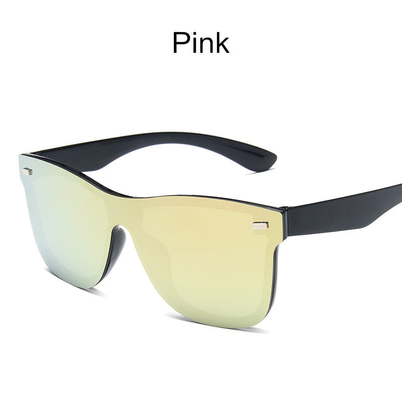 Luxury Over Size Glasses Women Anti-Reflective Mirror Sunglasses Square Plastic Eyeglasses Classic Women Men Sun Glasses Uv400