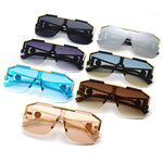 2021 New Fashion Big Square Sunglasses Men Style Gradient Trendy Driving Retro Brand Design Sun Glasses UV400 Wholesale Dropship