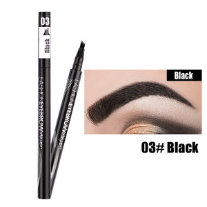 4D Imitation Ecological Eyebrows Pen Natural Waterproof Lasting 4D Hair-like Eyebrow Tattoo Pen Fine Sketch Liquid Lazy Eye Brow