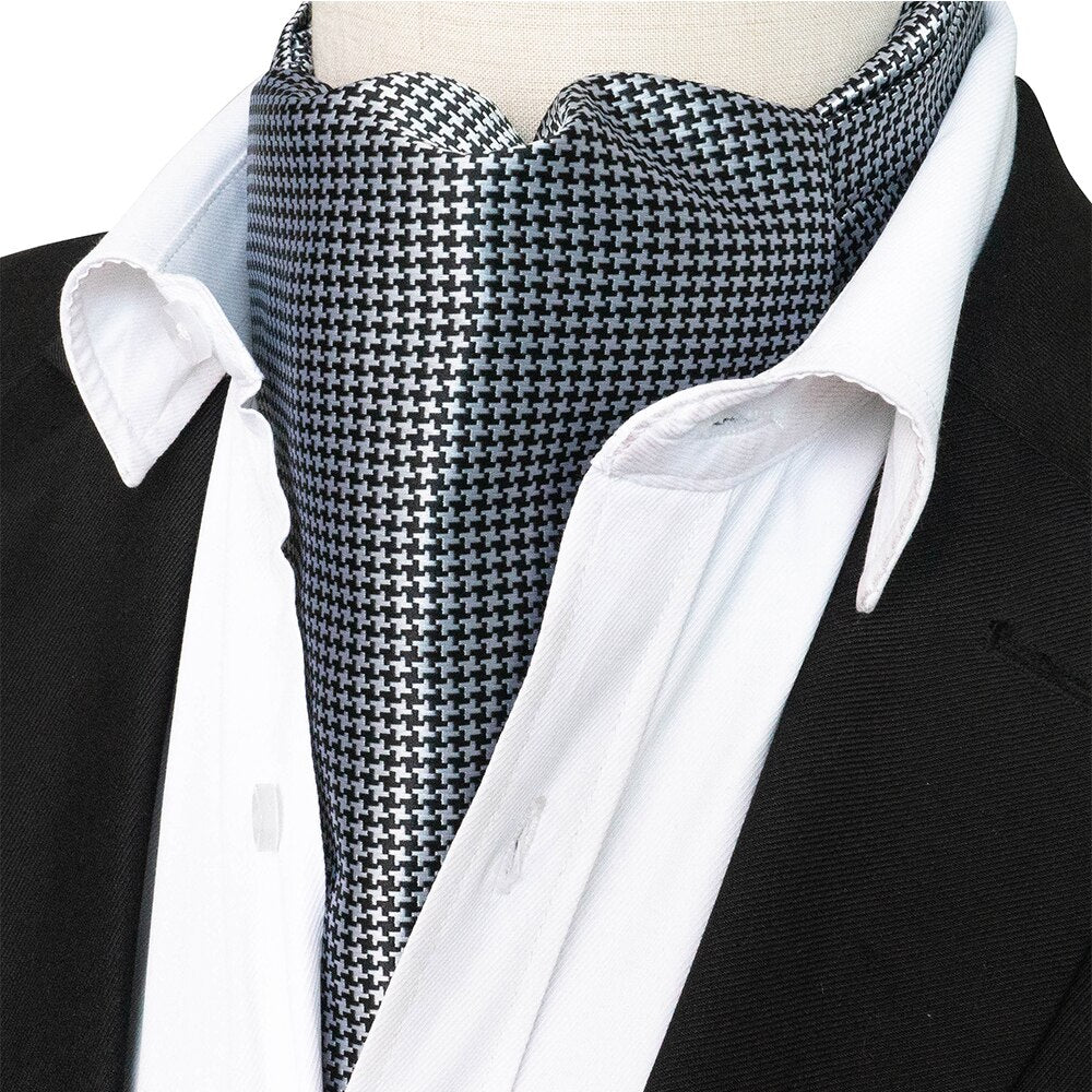 JEMYGINS Fashion Brand Men Tie Paisley style Cravat Ascot Self British style Gentleman Polyester Silk NeckTies Wedding Party