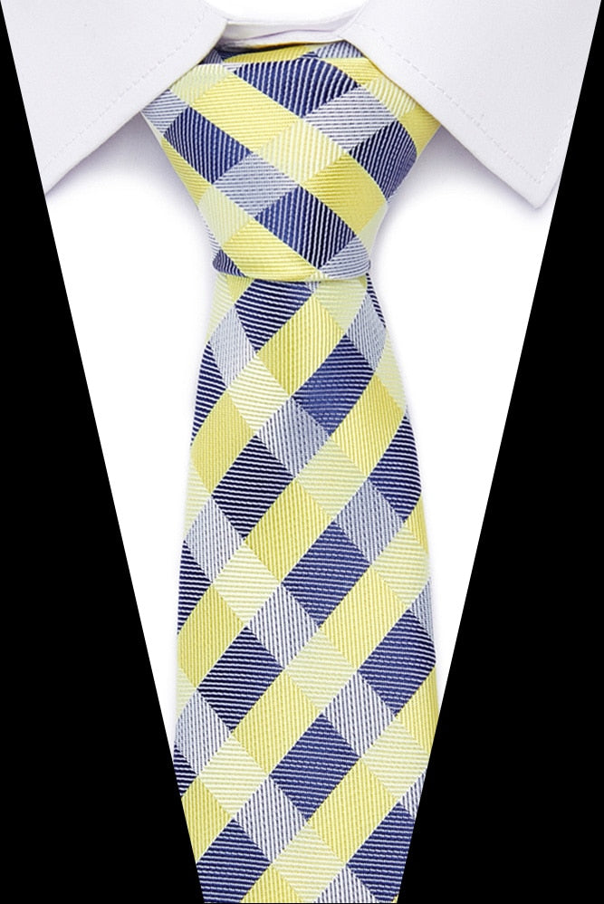 Luxury Wedding Ties 7.5cm Men&#39;s Classic Tie Silk Jacquard Woven Tie Set Business Necktie Accessories Men Necktie