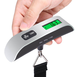 Handled Digital Weighing Steelyard Mini luggage Scale for Fishing Travel Suitcase Electronic Hanging Hook Scale Kitchen Tool