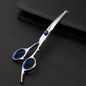 Safty Pet Grooming Scissors Round Head 6 Inch Professional Stainless Steel Dog Scissors Pets Shears Animal Cutting Portable Set