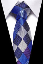 Luxury Wedding Ties 7.5cm Men&#39;s Classic Tie Silk Jacquard Woven Tie Set Business Necktie Accessories Men Necktie
