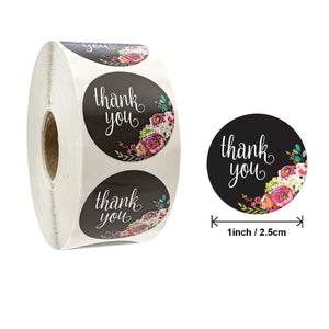 500pcs Party Round Thank You Stickers Envelope Seal Labels Gift Packaging decor Birthday Party Scrapbooking Stationery Sticker