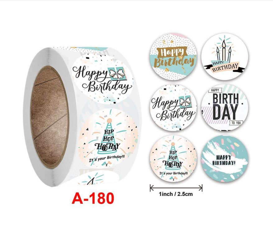 500pcs Party Round Thank You Stickers Envelope Seal Labels Gift Packaging decor Birthday Party Scrapbooking Stationery Sticker