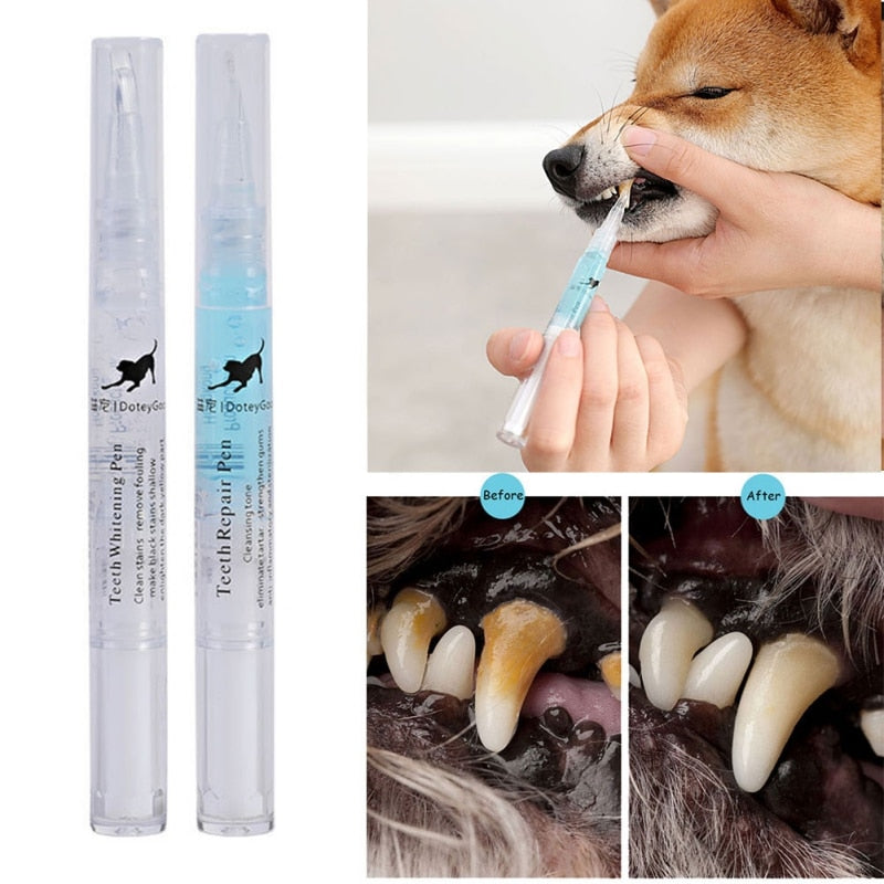 1Pcs 5ml Pets Teeth Cleaning Tool Dogs Cats Tartar Remover Dental Stones Scraper Plastic Cleaning Pen Cleaning Tools