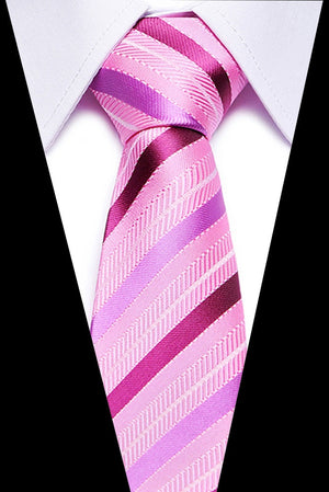 Luxury Wedding Ties 7.5cm Men&#39;s Classic Tie Silk Jacquard Woven Tie Set Business Necktie Accessories Men Necktie