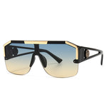 2021 New Fashion Big Square Sunglasses Men Style Gradient Trendy Driving Retro Brand Design Sun Glasses UV400 Wholesale Dropship