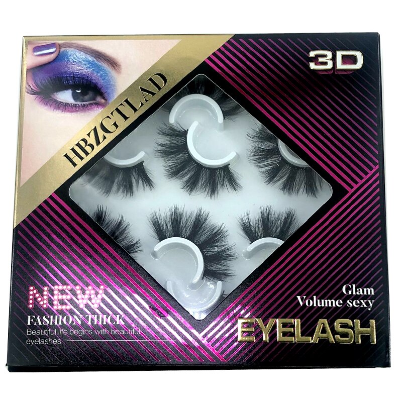 2022 New 5 pairs natural false eyelashes fake lashes long makeup 3d mink lashes eyelash extension mink eyelashes short eyelashes