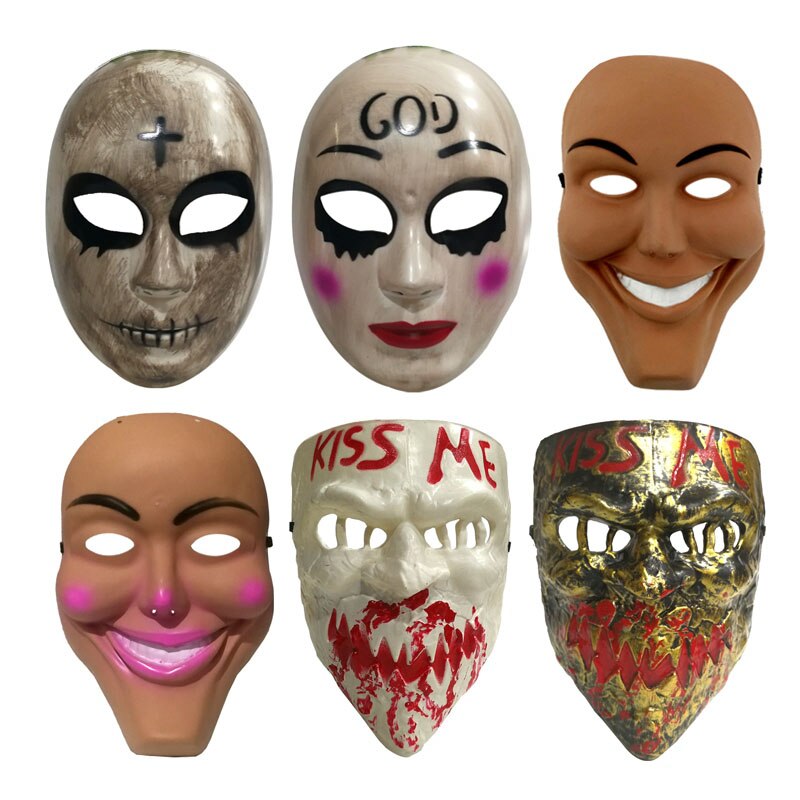 Kill Me Graffiti Mask Smiley Mask Human Removal Plan Mask Old Men and Women Kiss Me Mask Halloween Mask Full Face Cosplay Mask