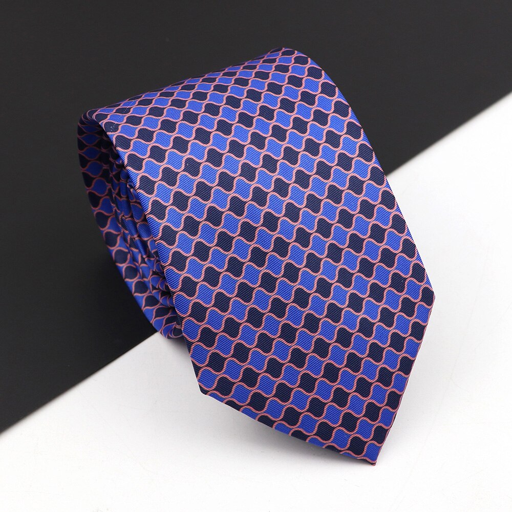 Novelty Ties Men&#39;s Formal 7cm Soft Silk Necktie Paisley Floral Dots Business Wedding Neck Tie Gravatas Daily Wear Accessory Gift