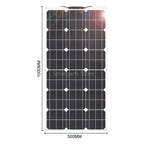 Flexible Solar Panel 100w 200w 300w 400w 500w 600w 1000w for RV Boat Car Home 12V 24V Battery Charger