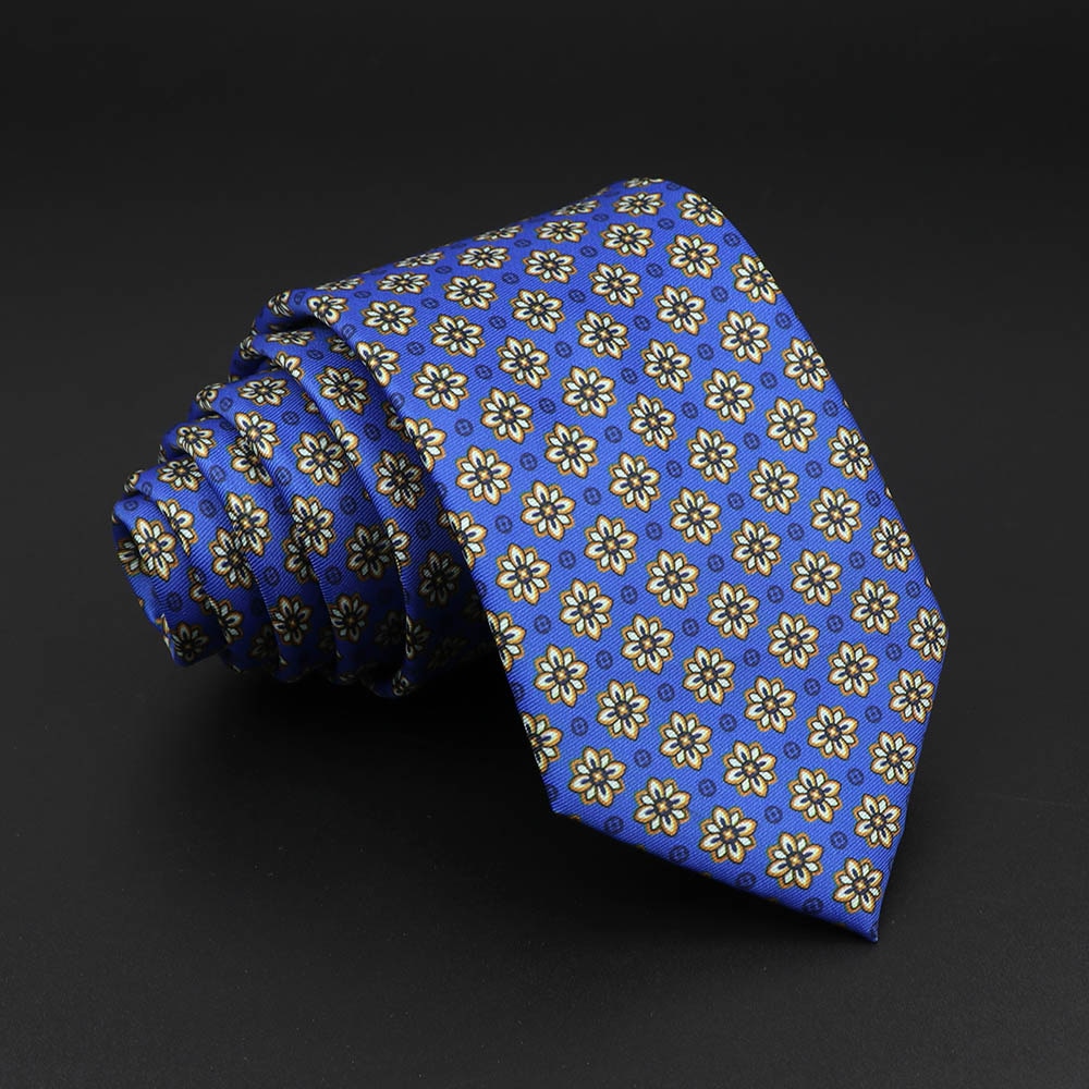Novelty Ties Men&#39;s Formal 7cm Soft Silk Necktie Paisley Floral Dots Business Wedding Neck Tie Gravatas Daily Wear Accessory Gift