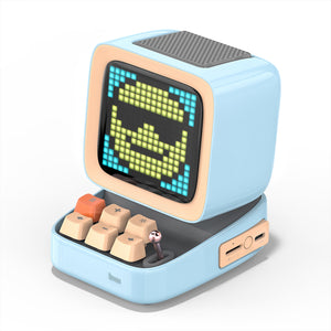 Divoom Ditoo Retro Pixel Art Bluetooth Portable Speaker Alarm Clock DIY LED Display Board, Birthday Gift Home Light Decoration