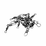 100pcs/box 6 Size Swivel Fishing Connector Snap Pin Rolling Fishing Lure Tackle Alloy Fishing Gear Fish Tool Fishing Accessories