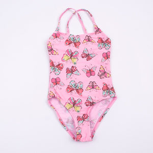 1-8 Years Rainbow Print Kids Girls One Piece Swimsuit Children Baby Summer Swimwear Mermaid Swimming Suit Child Bathing Suit