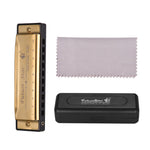 ammoon 10 Holes 20 Tones Blues Harmonica Mouth Organ Key of C with Storage Case for Kids Beginners Students Musical Gift