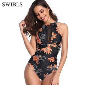 Woman Plus size Swimsuit 2022 One Piece Bathing Suit for Women Big Black Lace Beach Swimming Vintage Bather Female Swimwear