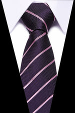 Luxury Wedding Ties 7.5cm Men&#39;s Classic Tie Silk Jacquard Woven Tie Set Business Necktie Accessories Men Necktie