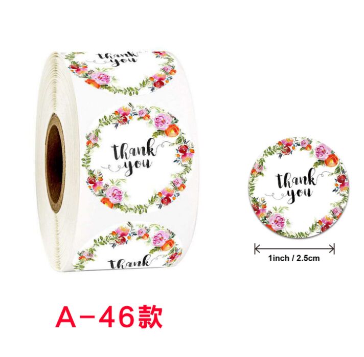 500pcs Party Round Thank You Stickers Envelope Seal Labels Gift Packaging decor Birthday Party Scrapbooking Stationery Sticker