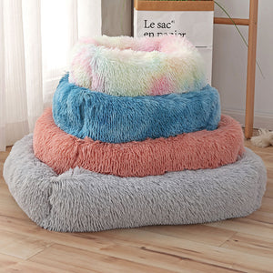Square Dog Beds Long Plush Solid Color Pet Beds Cat Mat For Little Medium Large Pets Super Soft Winter Warm Sleeping Mats