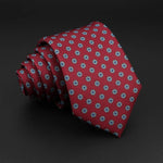 Novelty Ties Men&#39;s Formal 7cm Soft Silk Necktie Paisley Floral Dots Business Wedding Neck Tie Gravatas Daily Wear Accessory Gift