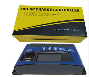 Economical Dual USB MPPT Solar Charge Controller 12/24V 30A40A50A with Factory Patent