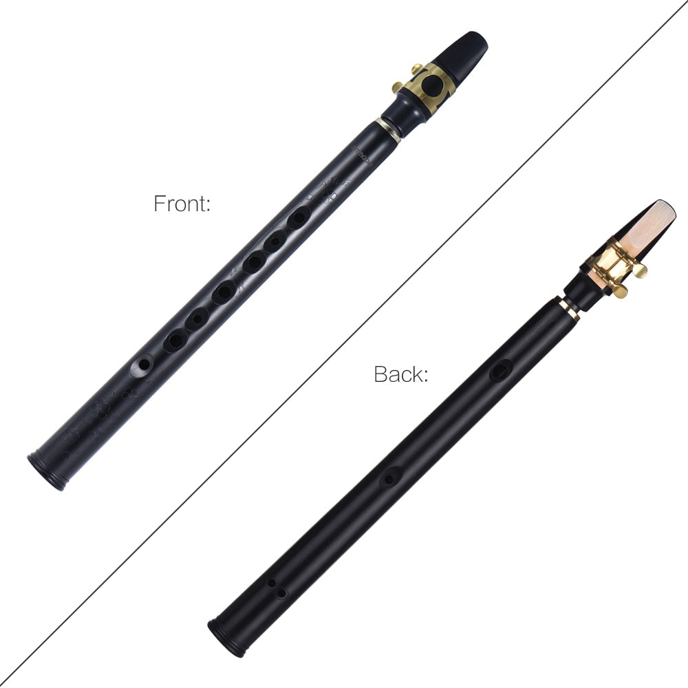 Black Saxophone Set Pocket Sax Mini Portable Saxophone Little Saxophone With Sax Reeds Carrying Bag Tooth Pastes for Beginners