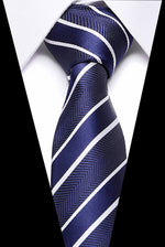 Luxury Wedding Ties 7.5cm Men&#39;s Classic Tie Silk Jacquard Woven Tie Set Business Necktie Accessories Men Necktie
