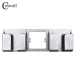 Coswall Wall Socket Phone Holder Smartphone Accessories Stand Support For Mobile Phone Apple Samsung Huawei Two Phone Holder
