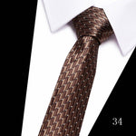 Classic 7cm Ties for Man Silk Tie Luxury Striped Plaid Checks Business Neck Tie for Men Suit Cravat Wedding Party Neckties