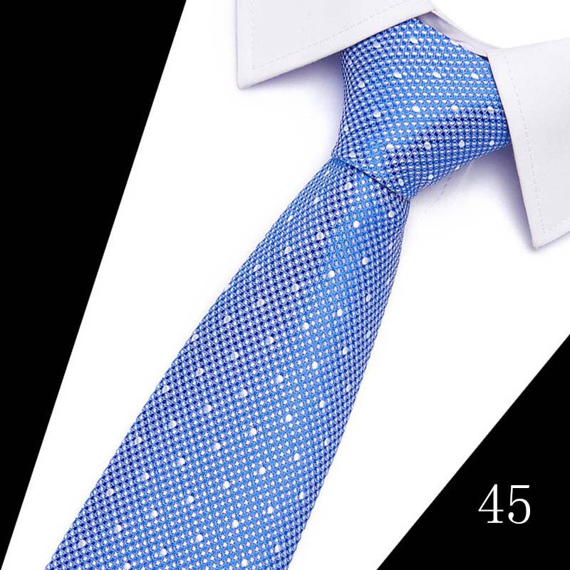 Classic 7cm Ties for Man Silk Tie Luxury Striped Plaid Checks Business Neck Tie for Men Suit Cravat Wedding Party Neckties