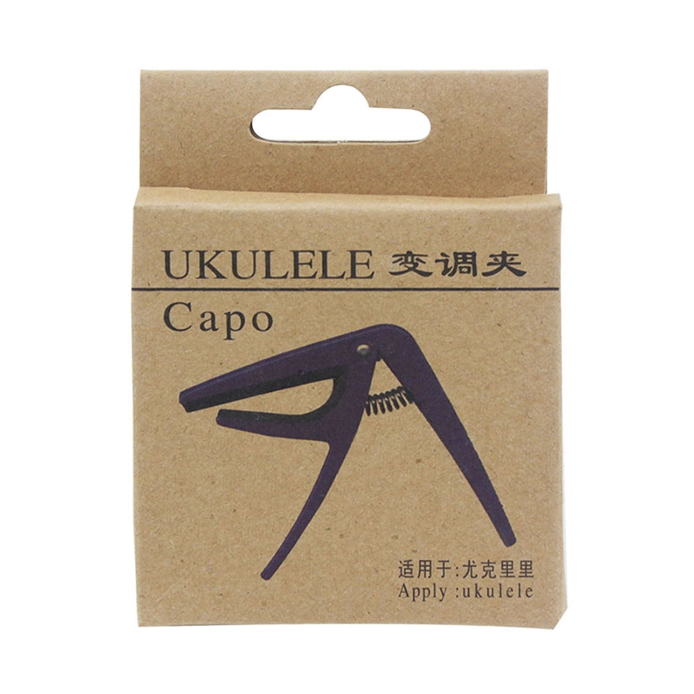 Professional Black Ukulele Capo Change Tuner Musical Instrument Accessories Acoustic 4 Strings Hawaii Guitar Tuning Clamp