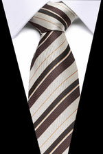 Luxury Wedding Ties 7.5cm Men&#39;s Classic Tie Silk Jacquard Woven Tie Set Business Necktie Accessories Men Necktie