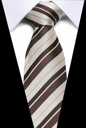 Luxury Wedding Ties 7.5cm Men&#39;s Classic Tie Silk Jacquard Woven Tie Set Business Necktie Accessories Men Necktie