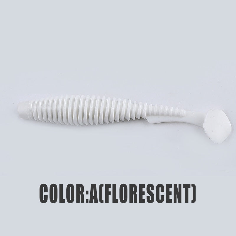 2022 supercontinent new t tail 51mm/76mm/101mm predator's soft lure, artificial lure for bass fishing With salt add fishy smel