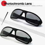 VIVIBEE Men Photochromic Sunglasses Black Sports Goggles Women Color Changing Polarized Driving 2022 Discoloration Sun Glasses