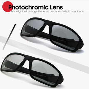 VIVIBEE Men Photochromic Sunglasses Black Sports Goggles Women Color Changing Polarized Driving 2022 Discoloration Sun Glasses