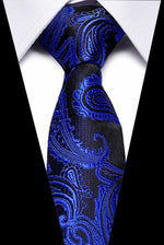 Luxury Wedding Ties 7.5cm Men&#39;s Classic Tie Silk Jacquard Woven Tie Set Business Necktie Accessories Men Necktie