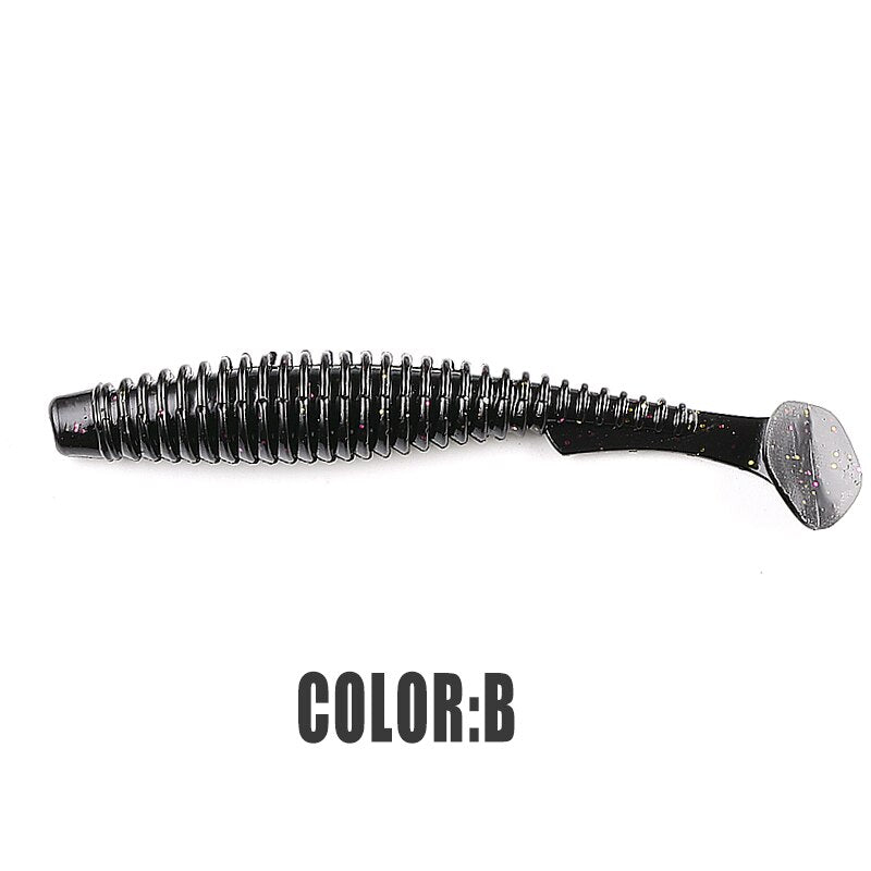 2022 supercontinent new t tail 51mm/76mm/101mm predator's soft lure, artificial lure for bass fishing With salt add fishy smel