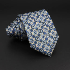 Novelty Ties Men&#39;s Formal 7cm Soft Silk Necktie Paisley Floral Dots Business Wedding Neck Tie Gravatas Daily Wear Accessory Gift