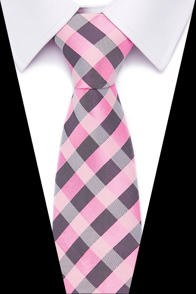 Luxury Wedding Ties 7.5cm Men&#39;s Classic Tie Silk Jacquard Woven Tie Set Business Necktie Accessories Men Necktie